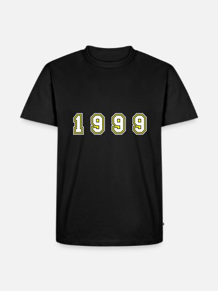 1999 Year Number - Men's Premium Organic T-Shirt - black