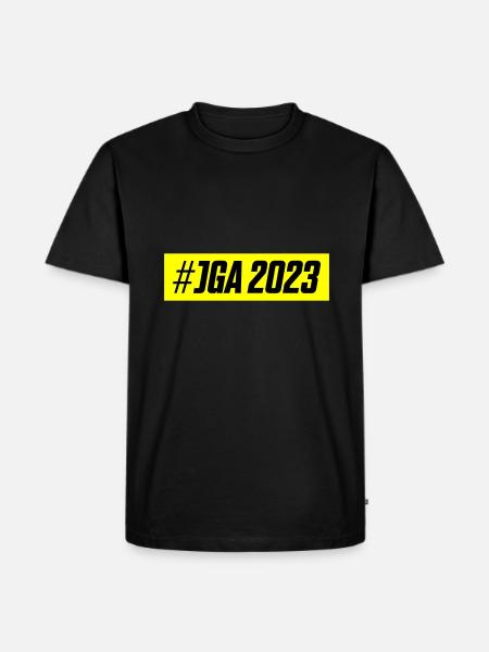 Jga 2023 Junggesellenabschied - Männer Premium Bio T-Shirt - Schwarz
