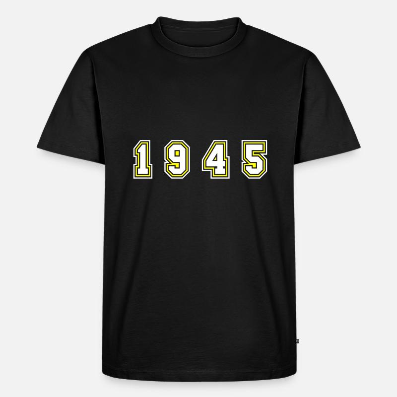 Numéro de l’année 1945 - T-shirt Premium bio Homme - noir