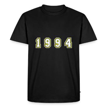 1994 Year Number - Men's Premium Organic T-Shirt - black - Front - Nico (187cm)