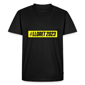 lloret de mar 2023 - Men's Premium Organic T-Shirt - black - Front - Nico (187cm)