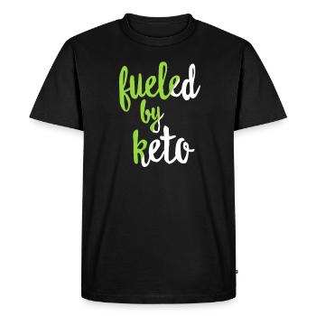 Keto Lifestyle - Chemise drôle de Keto - cétones de régime de cétose - T-shirt Premium bio Homme - noir - Devant - Nico (187cm)