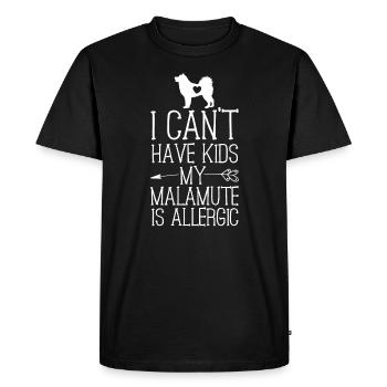 Alaskan Malamute Mama Cadeau Mère Chien Drôle Maman - T-shirt Premium bio Homme - noir - Devant - Nico (187cm)
