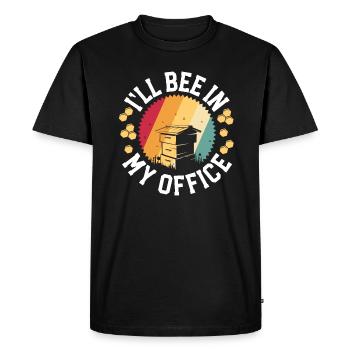 Cadeaux d'apiculteur rétro pour les hommes de papa, je serai abeille dans mon - T-shirt Premium bio Homme - noir - Devant - Nico (187cm)