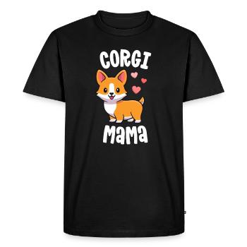 Cadeau de chemise de maman de corgi j'aime ma chemise de maman de corgi - T-shirt Premium bio Homme - noir - Devant - Nico (187cm)