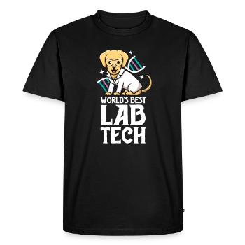 Meilleur technicien de laboratoire au monde Technologie de laboratoire drôle - T-shirt Premium bio Homme - noir - Devant - Nico (187cm)