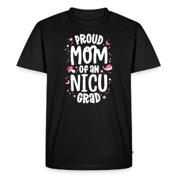 Proud Mom Of An NICU Graduate NICU Grad Mother - Men's Premium Organic T-Shirt - black - Front - Nico (187cm)