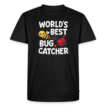 Meilleur attrape-insectes entomologiste du monde Insect Lady - T-shirt Premium bio Homme - noir - Devant - Nico (187cm)
