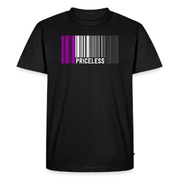 Inestimable Asexual Pride Code à barres Subtle Ace Flag - T-shirt Premium bio Homme - noir - Devant - Nico (187cm)