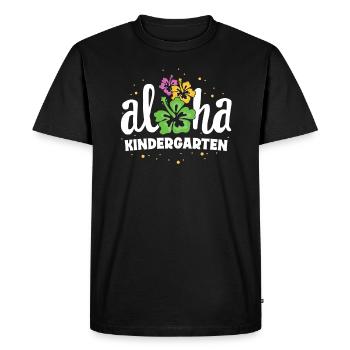 Aloha Kindergarten Kinder Enseignante Premier jour Retour - T-shirt Premium bio Homme - noir - Devant - Nico (187cm)