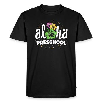 Aloha Preschool Pre-K Teacher Premier jour Retour à - T-shirt Premium bio Homme - noir - Devant - Nico (187cm)
