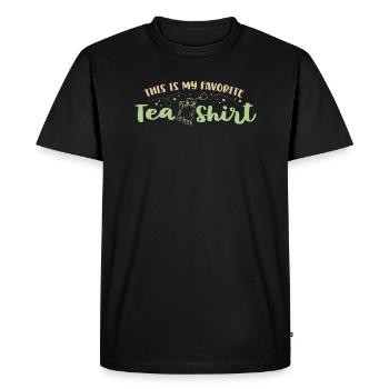 This Is My Favorite Tea Shirt Tea Lovers Gifts - Men's Premium Organic T-Shirt - black - Front - Nico (187cm)