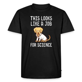Cela ressemble à un travail pour le laboratoire de scientifiques scientifiques - T-shirt Premium bio Homme - noir - Devant - Nico (187cm)