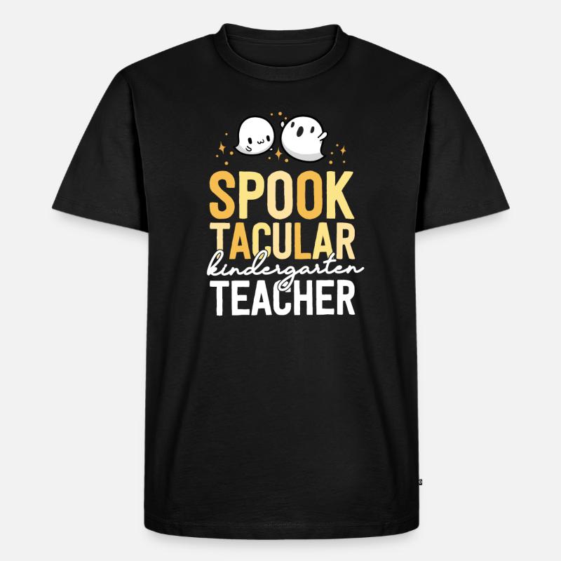 Kindergärtnerin Halloween Schule Matching - Männer Premium Bio T-Shirt - Schwarz