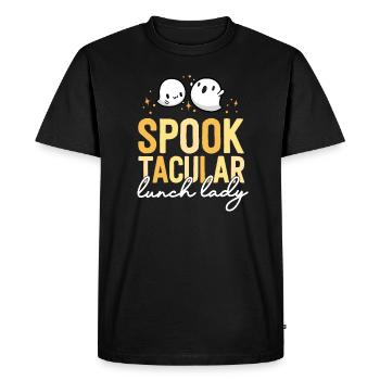 Déjeuner Lady Halloween School Cafeteria Matching - T-shirt Premium bio Homme - noir - Devant - Nico (187cm)