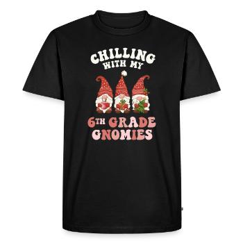 Professeur de 6e année Noël Chilling avec mon - T-shirt Premium bio Homme - noir - Devant - Nico (187cm)