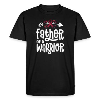 Father Of A Warrior Vascular Malformation - Men's Premium Organic T-Shirt - black - Front - Nico (187cm)