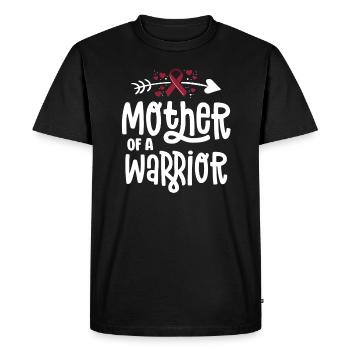 Mother Of A Warrior Vascular Malformation - Men's Premium Organic T-Shirt - black - Front - Nico (187cm)