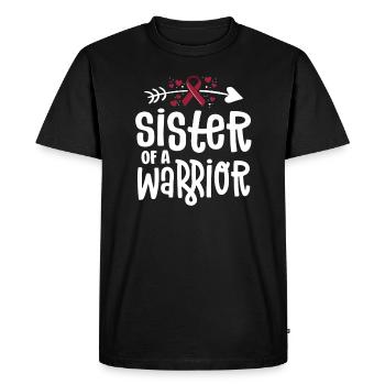 Sister Of A Warrior Vascular Malformation - Men's Premium Organic T-Shirt - black - Front - Nico (187cm)