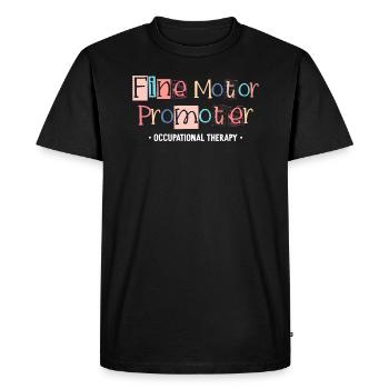 Promoteur de motricité fine ergothérapie ergothérapie - T-shirt Premium bio Homme - noir - Devant - Nico (187cm)