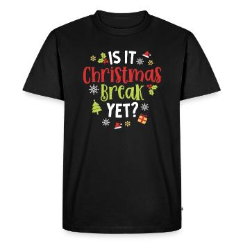 Est-ce les vacances de Noël encore les vacances Noël Noël - T-shirt Premium bio Homme - noir - Devant - Nico (187cm)