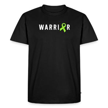 Ruban de sensibilisation vert vert guerrier Maladie de Lyme - T-shirt Premium bio Homme - noir - Devant - Nico (187cm)