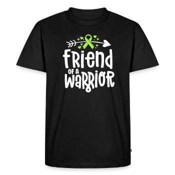 Ami d’un guerrier Lime Green Ribbon Lyme - T-shirt Premium bio Homme - noir - Devant - Nico (187cm)