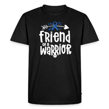 Ami d’un guerrier équipe de soutien Cancer du côlon - T-shirt Premium bio Homme - noir - Devant - Nico (187cm)