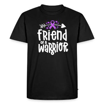 Ami d’un guerrier Équipe de soutien Alzheimers - T-shirt Premium bio Homme - noir - Devant - Nico (187cm)