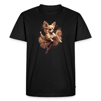 Chihuahua | Ballerine | Ballet | Danse | Danse | - T-shirt Premium bio Homme - noir - Devant - Nico (187cm)