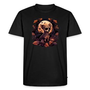 Chihuahua Costume d'Halloween - Citrouille - T-shirt Premium bio Homme - noir - Devant - Nico (187cm)