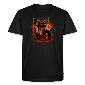 Chihuahua Costume d'Halloween - Citrouille - T-shirt Premium bio Homme - noir - Devant - Nico (187cm)