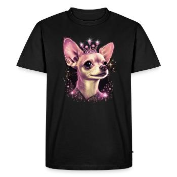 Chihuahua Puppy | Pretty Pink Dog Girly Mom Women - Men's Premium Organic T-Shirt - black - Front - Nico (187cm)