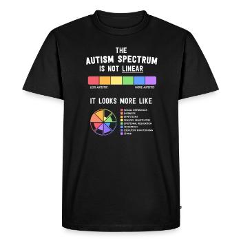 Chemises d’autisme Femmes Sensibilisation des mamans L’autisme est un - T-shirt Premium bio Homme - noir - Devant - Nico (187cm)