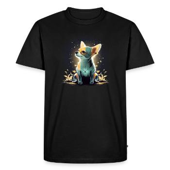 Chihuahua | Maman Chien Drôle Mignon Beau Motif - T-shirt Premium bio Homme - noir - Devant - Nico (187cm)
