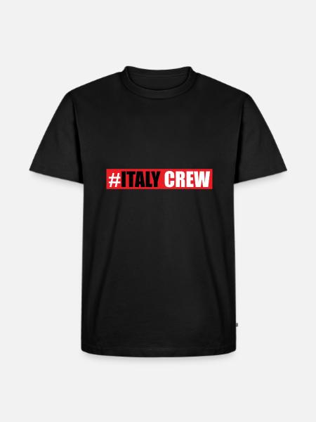 Italy Crew - Men's Premium Organic T-Shirt - black