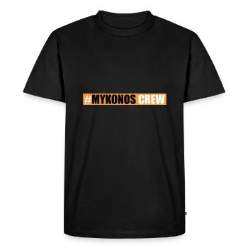 Mykonos Équipage - T-shirt Premium bio Homme - noir - Devant - Nico (187cm)