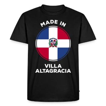 République dominicaine - T-shirt Premium bio Homme - noir - Devant - Nico (187cm)