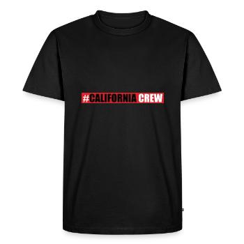Équipage californien - T-shirt Premium bio Homme - noir - Devant - Nico (187cm)