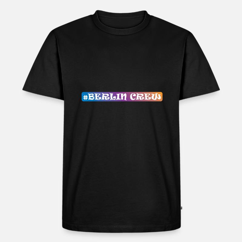 Berlin Crew - Männer Premium Bio T-Shirt - Schwarz