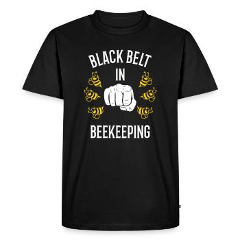 Citation ironique sur l'apiculture Beehive Nature - T-shirt Premium bio Homme - noir - Devant - Nico (187cm)