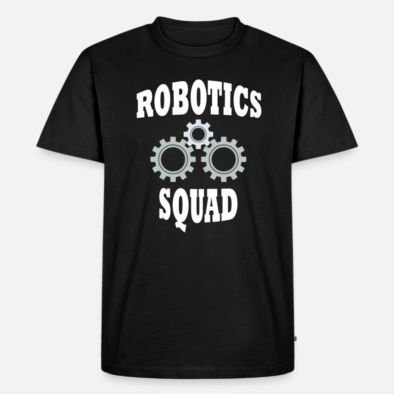 Robotics Engineer Squad Ironic Roboterfan - Männer Premium Bio T-Shirt - Schwarz