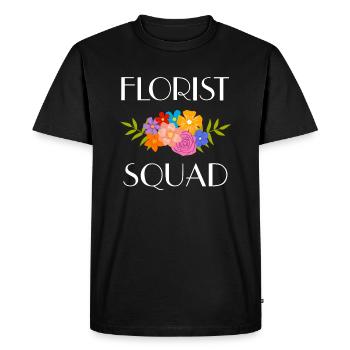 Jardinage et fleuriste Bouquet Hobby Florist - T-shirt Premium bio Homme - noir - Devant - Nico (187cm)