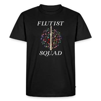 Flute Squad Flûtiste Orchestre professionnel Flûte - T-shirt Premium bio Homme - noir - Devant - Nico (187cm)