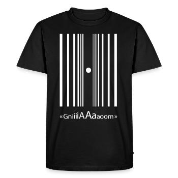 Doppler effect - T-shirt Premium bio Homme - noir - Devant - Nico (187cm)