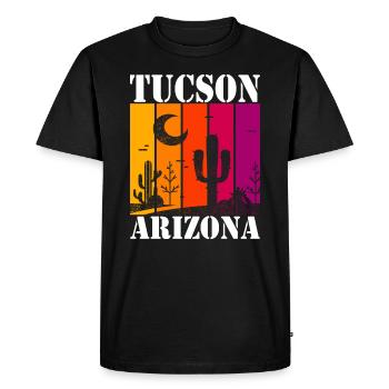 Tucson, Arizona - T-shirt Premium bio Homme - noir - Devant - Nico (187cm)