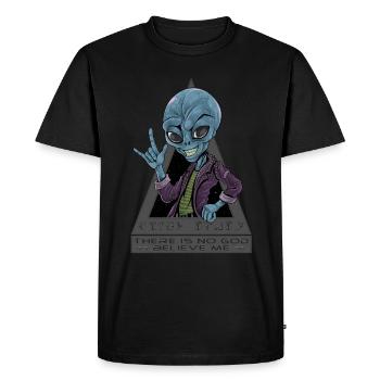 Alien - Il n’y a pas de dieu croyez-moi - T-shirt Premium bio Homme - noir - Devant - Nico (187cm)
