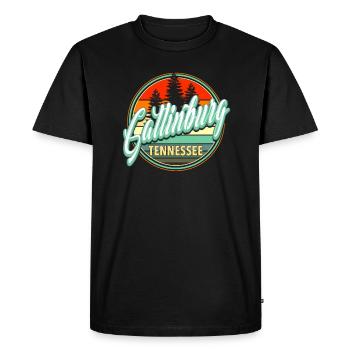 Gatlinburg Tennessee - T-shirt Premium bio Homme - noir - Devant - Nico (187cm)