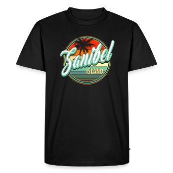 Summer Beach Holiday - Sanibel Island - Men's Premium Organic T-Shirt - black - Front - Nico (187cm)