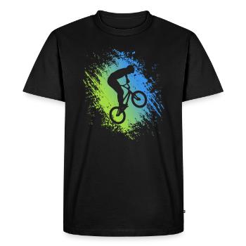 BMX Bike Stunt Bike Freestyle BMX Rider - T-shirt Premium bio Homme - noir - Devant - Nico (187cm)
